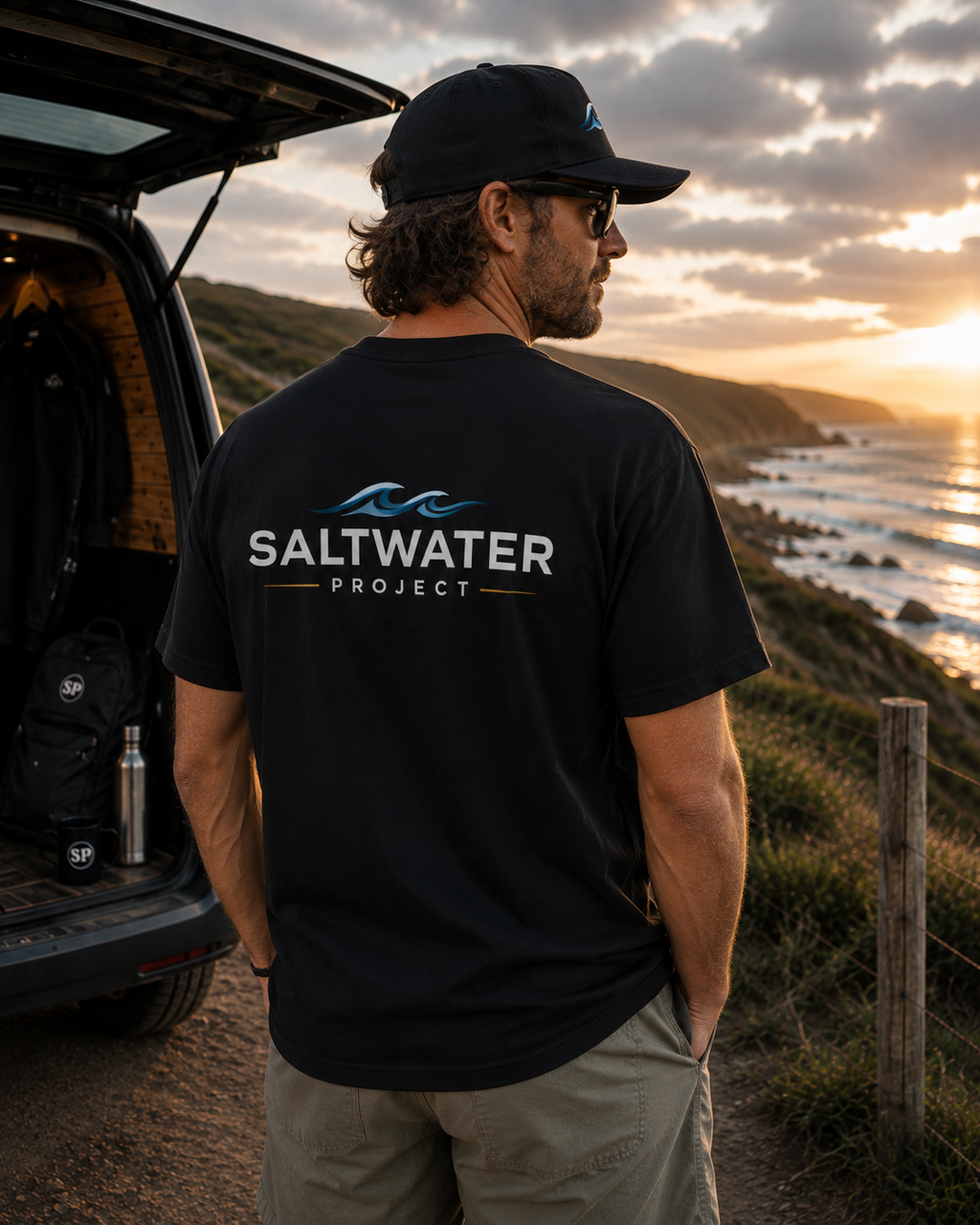 Saltwater Project Dark T's